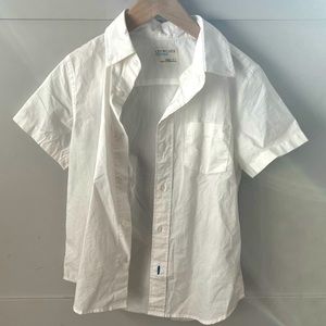Boys size 6/7 CrewCuts (JCrew) white shirt sleeved button down